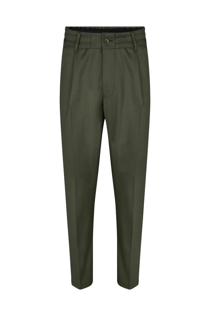 DRYKORN Casual Hose Mit Bundfalte In Softem Flanell Grün 8 DRYKORN Casual Hose Mit Bundfalte In Softem Flanell Grün - Image 6