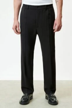 DRYKORN Casual Hose Mit Tunnelzug In Softem Flanell Schwarz