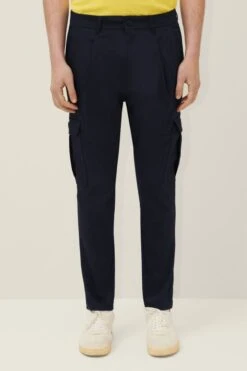 DRYKORN Cargo Pants Mit Bundfalte Blau