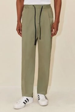 DRYKORN Bundfaltenhose Aus Baumwoll-Stretch Grün