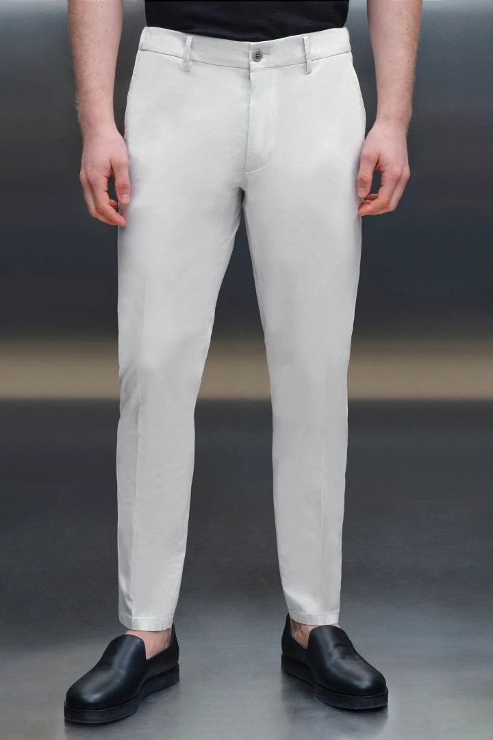 Konfektionierte Hose Aus Baumwoll-Stretch Grau 3 Konfektionierte Hose Aus Baumwoll-Stretch Grau