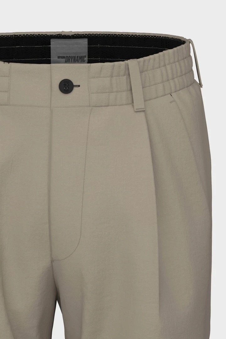 Casual Hose Mit Bundfalte Aus Technischer Baumwolle Braun 9 Casual Hose Mit Bundfalte Aus Technischer Baumwolle Braun - Image 7