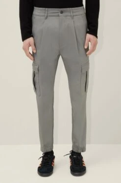 Cargo Pants Aus Techno-Stretch Grau