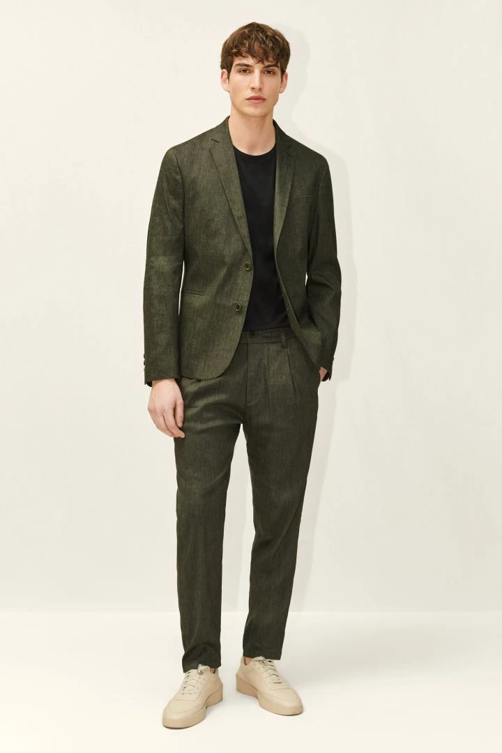 DRYKORN Casual Hose Mit Bundfalte Aus Leinen-Mix Grün 4 DRYKORN Casual Hose Mit Bundfalte Aus Leinen-Mix Grün - Image 2