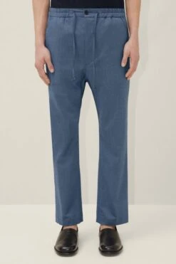 DRYKORN Jogpants Aus Viskose-Woll-Mix Mit Stretch Anteil Blau