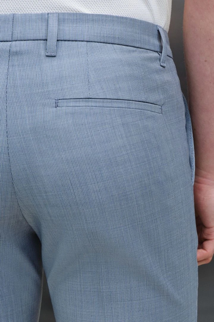 Slim Fit Hose Aus Woll-Mix Blau 7 Slim Fit Hose Aus Woll-Mix Blau - Image 5