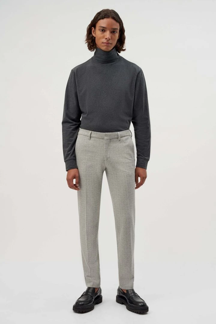 DRYKORN Slim Fit Hose Aus Baumwoll-Viskose-Mix Mit Struktur Grau 4 DRYKORN Slim Fit Hose Aus Baumwoll-Viskose-Mix Mit Struktur Grau - Image 2