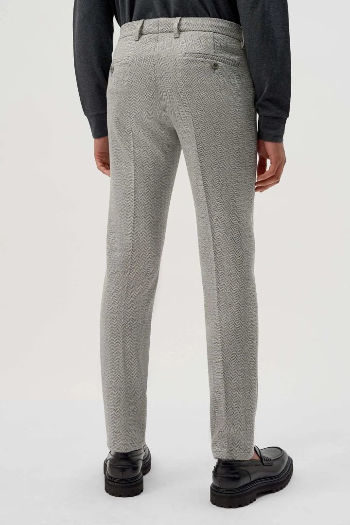 DRYKORN Slim Fit Hose Aus Baumwoll-Viskose-Mix Mit Struktur Grau 5 DRYKORN Slim Fit Hose Aus Baumwoll-Viskose-Mix Mit Struktur Grau - Image 3