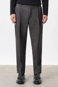 DRYKORN Chino In Regular Fit In Baumwoll-Mix Mit Herringbone Optik Grau