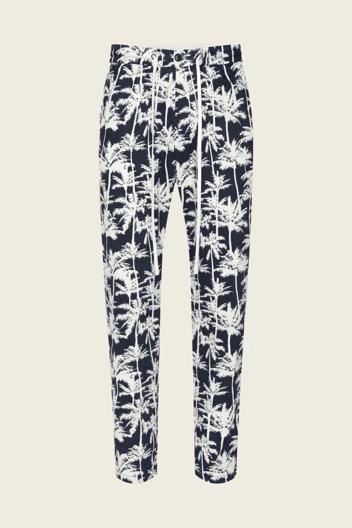 DRYKORN Jogpants Mit Palmen-Print Blau 8 DRYKORN Jogpants Mit Palmen-Print Blau - Image 6