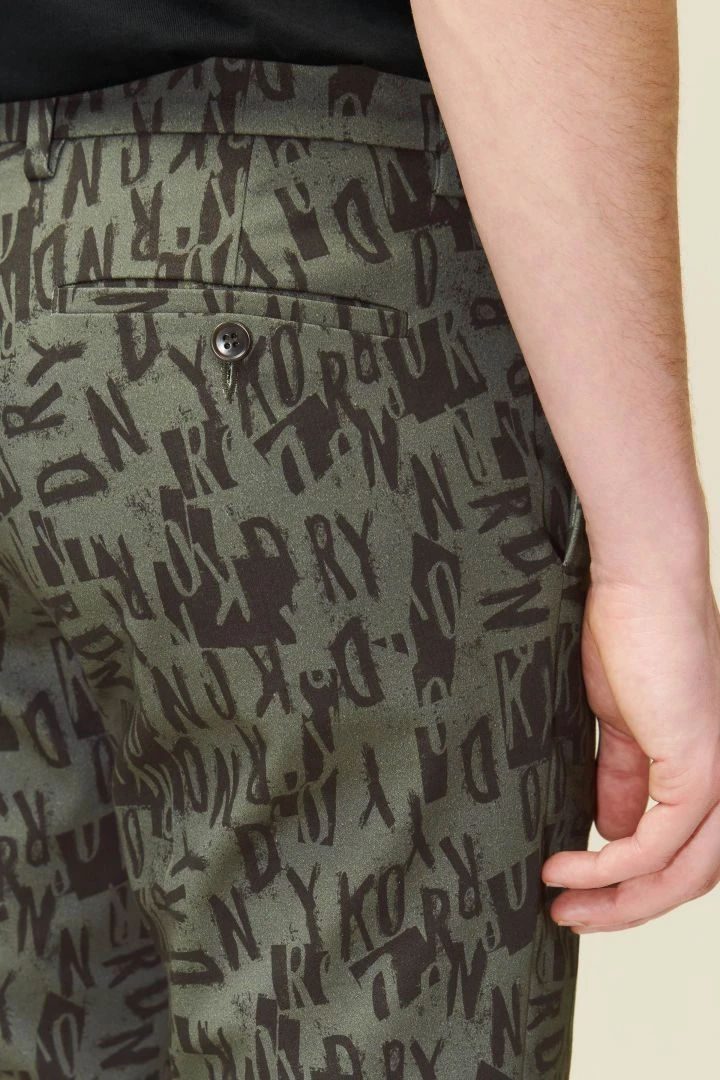 DRYKORN Slim Fit Hose Aus Baumwollgarbadine Mit Signature Print Grün 7 DRYKORN Slim Fit Hose Aus Baumwollgarbadine Mit Signature Print Grün - Image 5