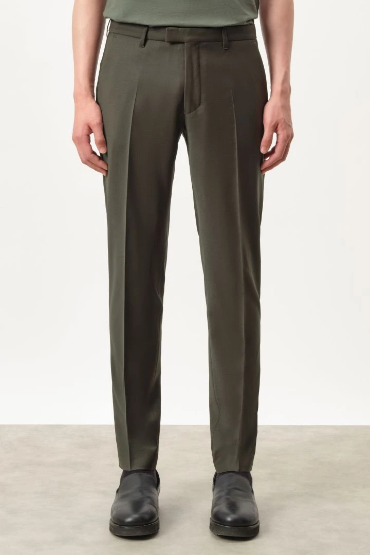 Klassische Slim Fit Hose Mit Bi-Stretch Grün 3 Klassische Slim Fit Hose Mit Bi-Stretch Grün