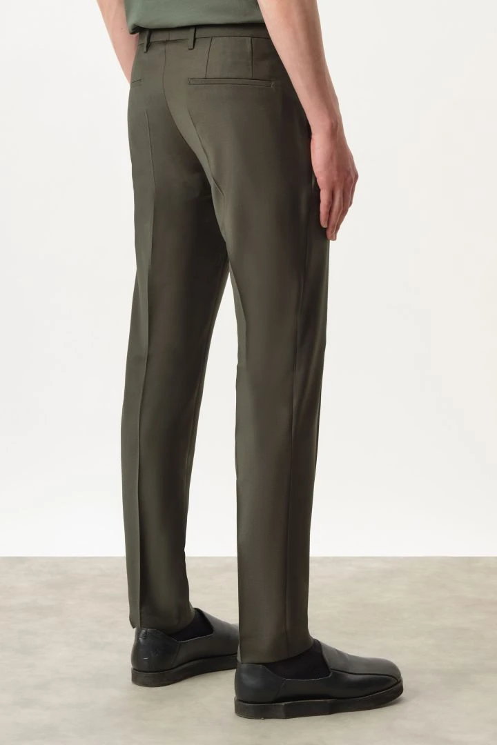 Klassische Slim Fit Hose Mit Bi-Stretch Grün 5 Klassische Slim Fit Hose Mit Bi-Stretch Grün - Image 3