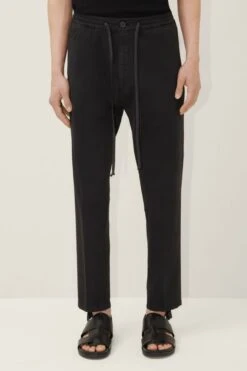 Jogpants Aus Bi-Stretch Baumwolle Schwarz