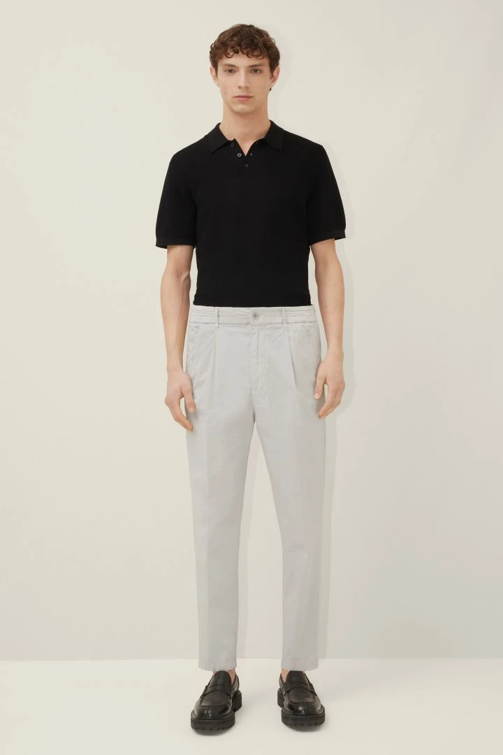 DRYKORN Casual Hose Mit Bundfalte Aus Bi-Stretch Baumwolle Grau 4 DRYKORN Casual Hose Mit Bundfalte Aus Bi-Stretch Baumwolle Grau - Image 2