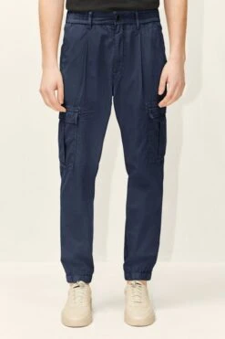 DRYKORN Lockere Cargo Pants In Softer Waschung Blau