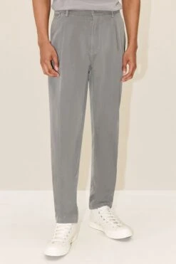 DRYKORN Chino In Regular Fit Aus Lyocell-Baumwoll-Mix Grau