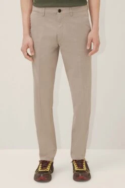 Klassische Chino Aus Baumwolle Braun