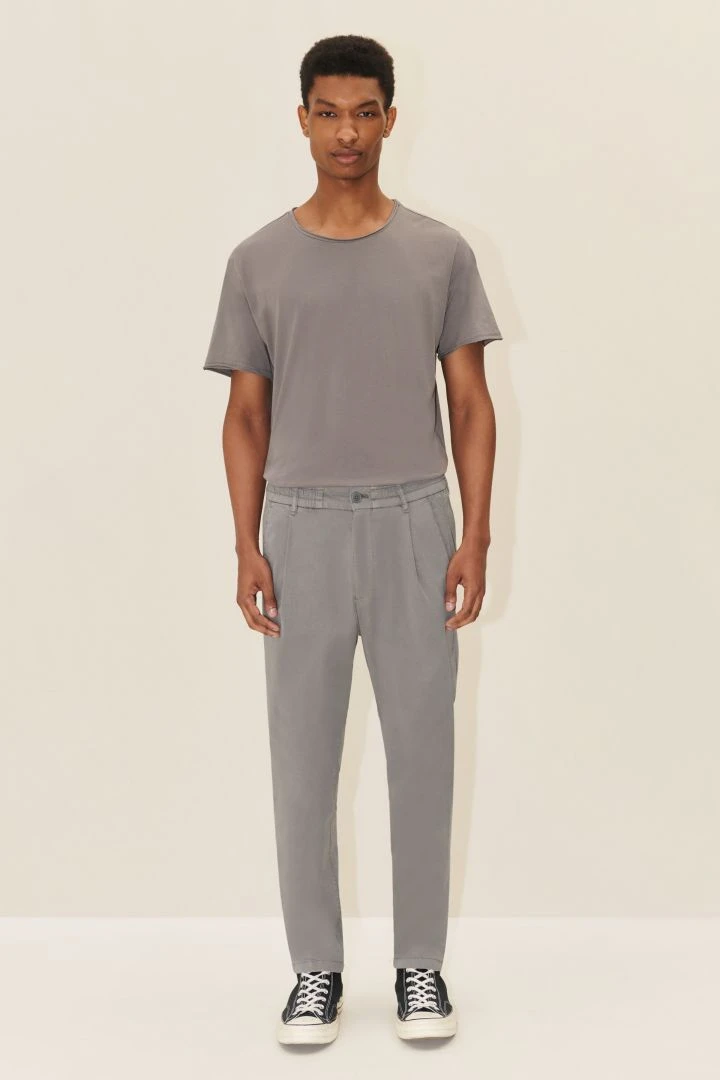 DRYKORN Casual Hose Mit Bundfalte Aus Lyocell-Baumwoll-Twill Grau 4 DRYKORN Casual Hose Mit Bundfalte Aus Lyocell-Baumwoll-Twill Grau - Image 2