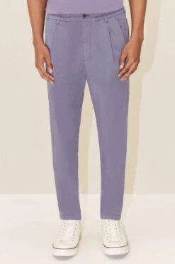 DRYKORN Casual Hose Mit Bundfalte Aus Lyocell-Baumwoll-Twill Lila