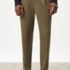 DRYKORN Casual Hose Mit Bundfalte In Twill Mit Garment-Dye Braun