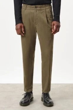 DRYKORN Casual Hose Mit Bundfalte In Twill Mit Garment-Dye Braun