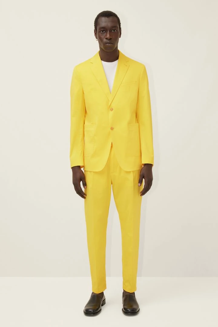 DRYKORN Klassisches Sakko Aus Baumwolle Gelb 4 DRYKORN Klassisches Sakko Aus Baumwolle Gelb - Image 2