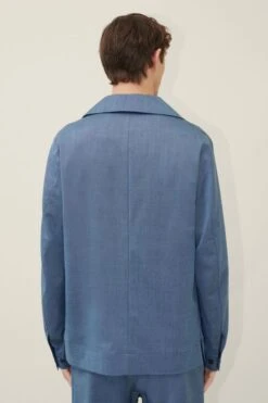 DRYKORN Hemdiges Sakko Aus Woll-Viskose-Mix Blau -Drykorn Geschäft 10 42 138160 42387 LUZON 3200 03 c576307dd88ab52f36498fac1b26a6ab60b722f4 720x1080