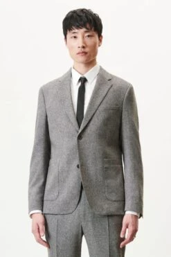 DRYKORN Regular Fit Sakko In Woll-Mix Grau