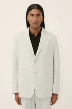 DRYKORN Klassisches Sakko Aus Baumwoll-Leinen-Mix Braun