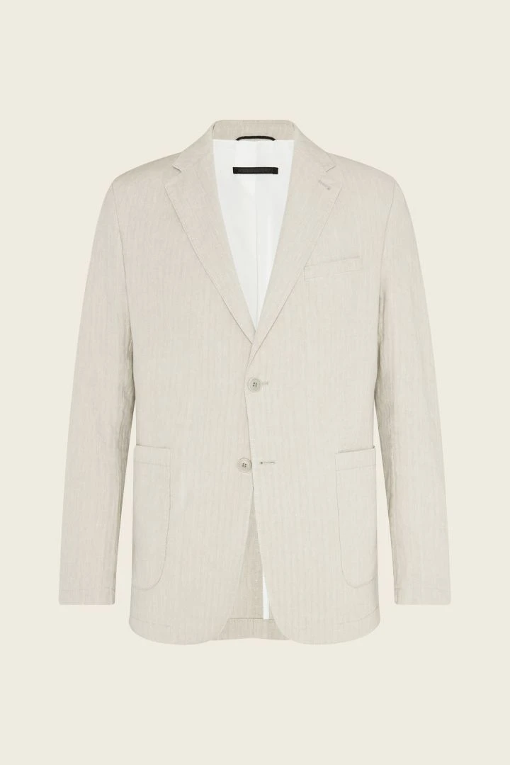 DRYKORN Klassisches Sakko Aus Baumwoll-Leinen-Mix Braun 7 DRYKORN Klassisches Sakko Aus Baumwoll-Leinen-Mix Braun - Image 5