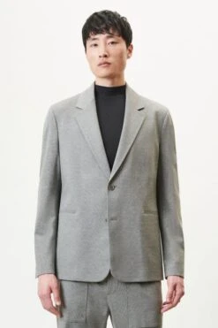 DRYKORN Regular Fit Sakko In Italienischem Jersey Grau