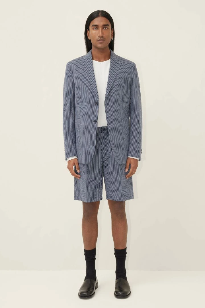 DRYKORN Klassiches Sakko In Streifen Dessin Blau 4 DRYKORN Klassiches Sakko In Streifen Dessin Blau - Image 2
