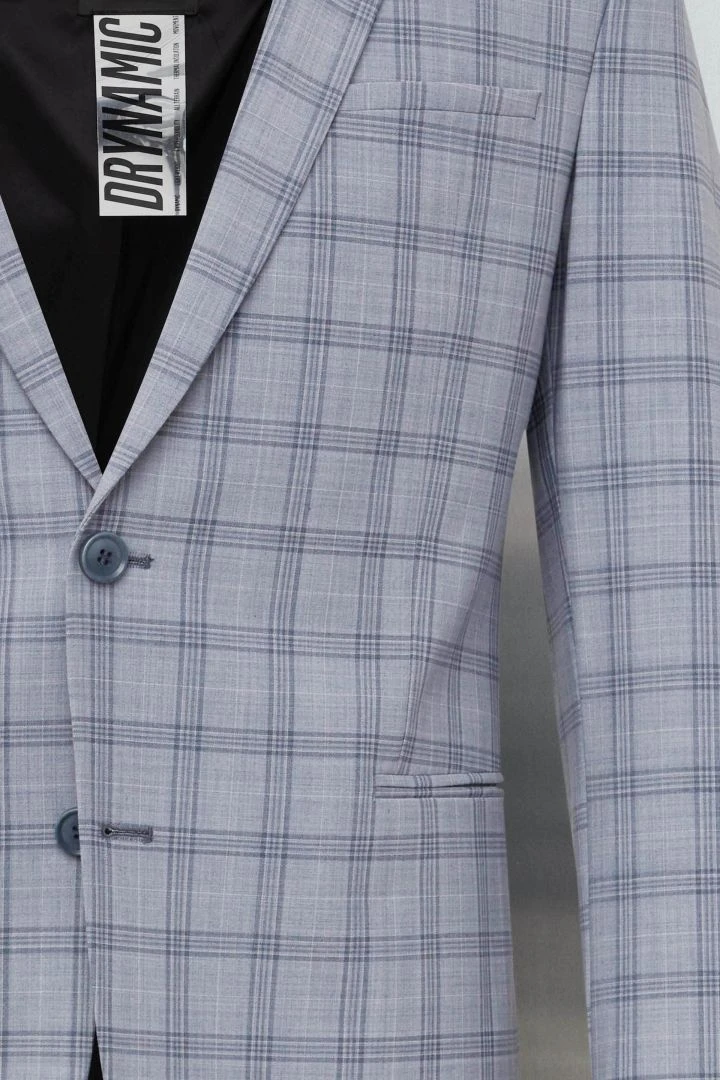 Skinny Fit Sakko Aus Bi-Stretch Blau 8 Skinny Fit Sakko Aus Bi-Stretch Blau - Image 6