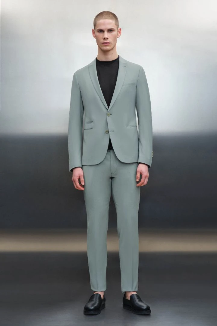 Skinny Fit Sakko Aus Bi-Strech Grün 4 Skinny Fit Sakko Aus Bi-Strech Grün - Image 2