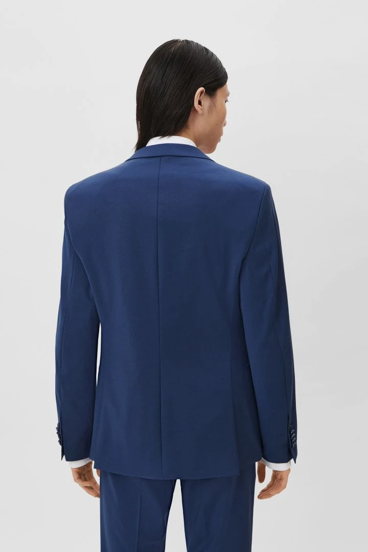 Skinny Fit Sakko Aus Bi-Stretch Wolle Blau 4 Skinny Fit Sakko Aus Bi-Stretch Wolle Blau - Image 3