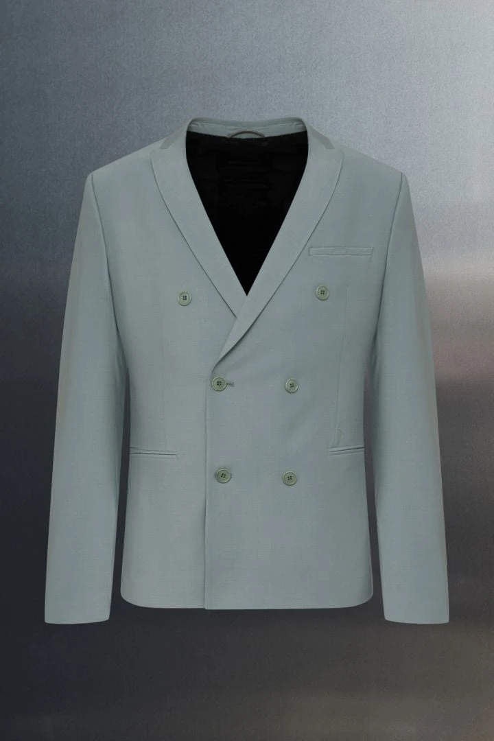 Bi-Stretch Zweireiher-Sakko Grün 7 Bi-Stretch Zweireiher-Sakko Grün - Image 5