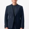 Doppelreihiges Skinny Fit Sakko In Bi-Stretch Wolle Blau -Drykorn Geschäft 10 42 190001 42375 BILBAO SK 3100 01 2a2dec330eab52c73c5dd07d08d4e30044324a22 720x1080