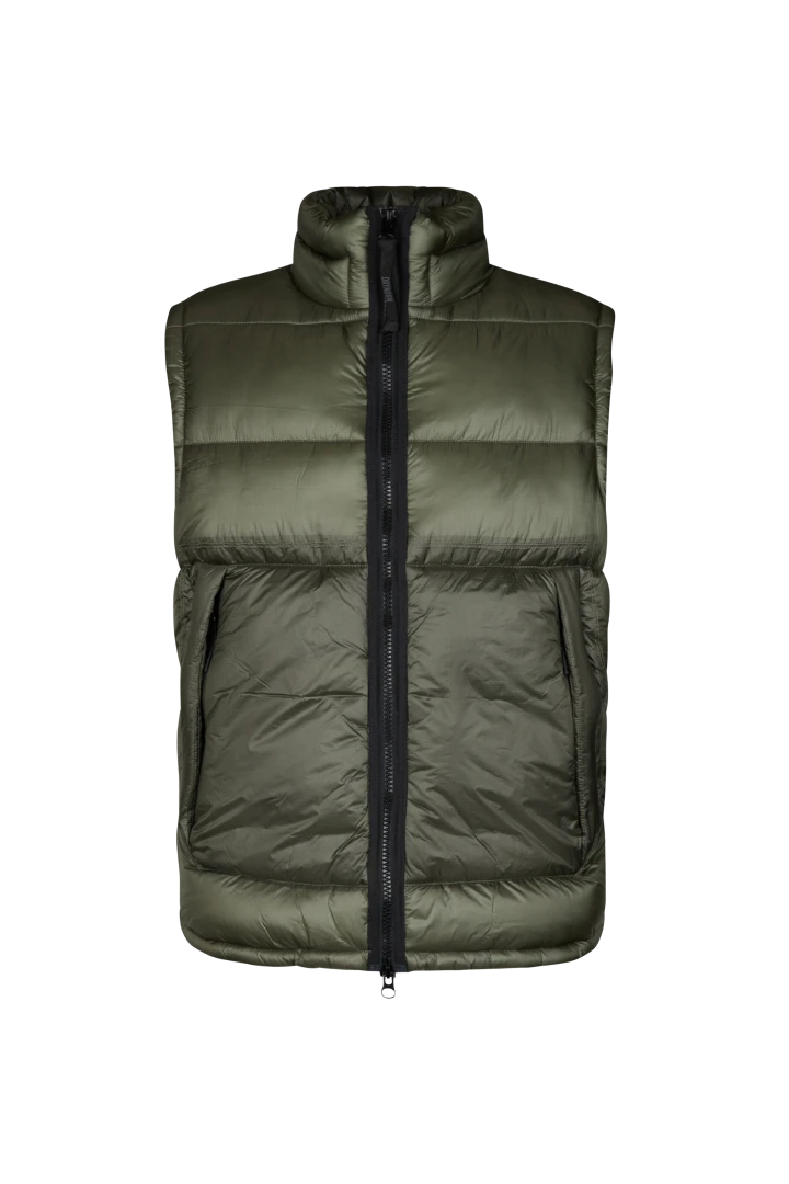 DRYKORN Puffer Weste Mit Stehkragen Grün 8 DRYKORN Puffer Weste Mit Stehkragen Grün - Image 6