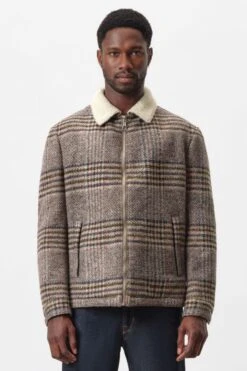 DRYKORN Blouson Jacke In Woll-Mix Beige