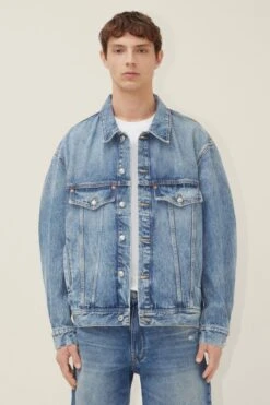 DRYKORN Denim Truckerjacket Blau