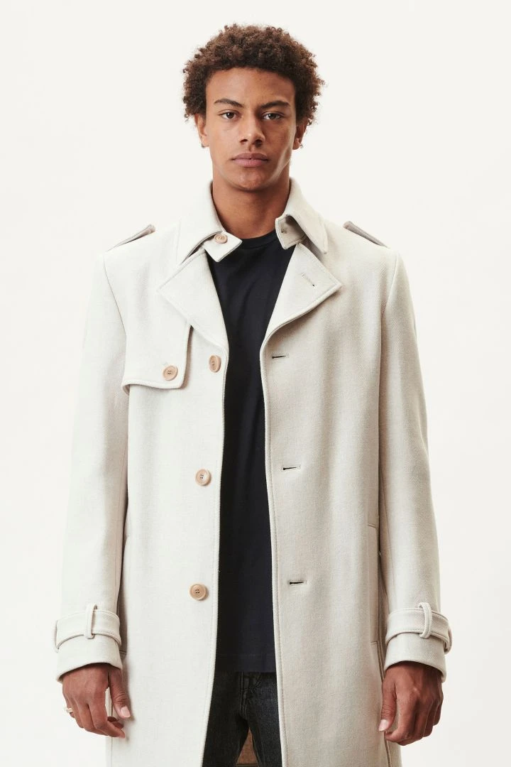 DRYKORN Trenchcoat In Winterlichem Woll-Mix Braun 3 DRYKORN Trenchcoat In Winterlichem Woll-Mix Braun