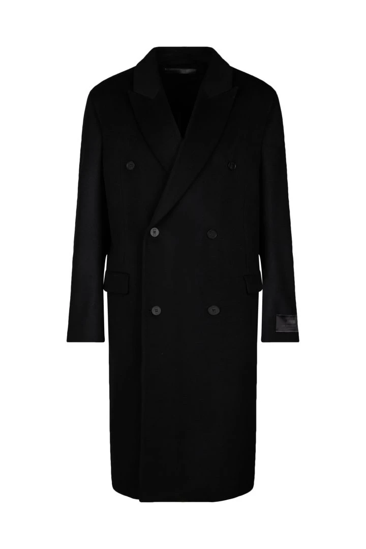 Zweireihiger Reversmantel In Kaschmir-Mix Schwarz 7 Zweireihiger Reversmantel In Kaschmir-Mix Schwarz - Image 5
