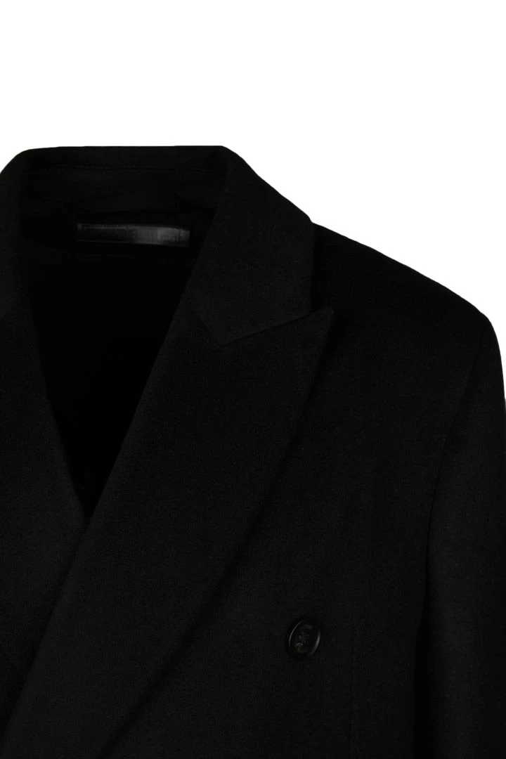Zweireihiger Reversmantel In Kaschmir-Mix Schwarz 8 Zweireihiger Reversmantel In Kaschmir-Mix Schwarz - Image 6
