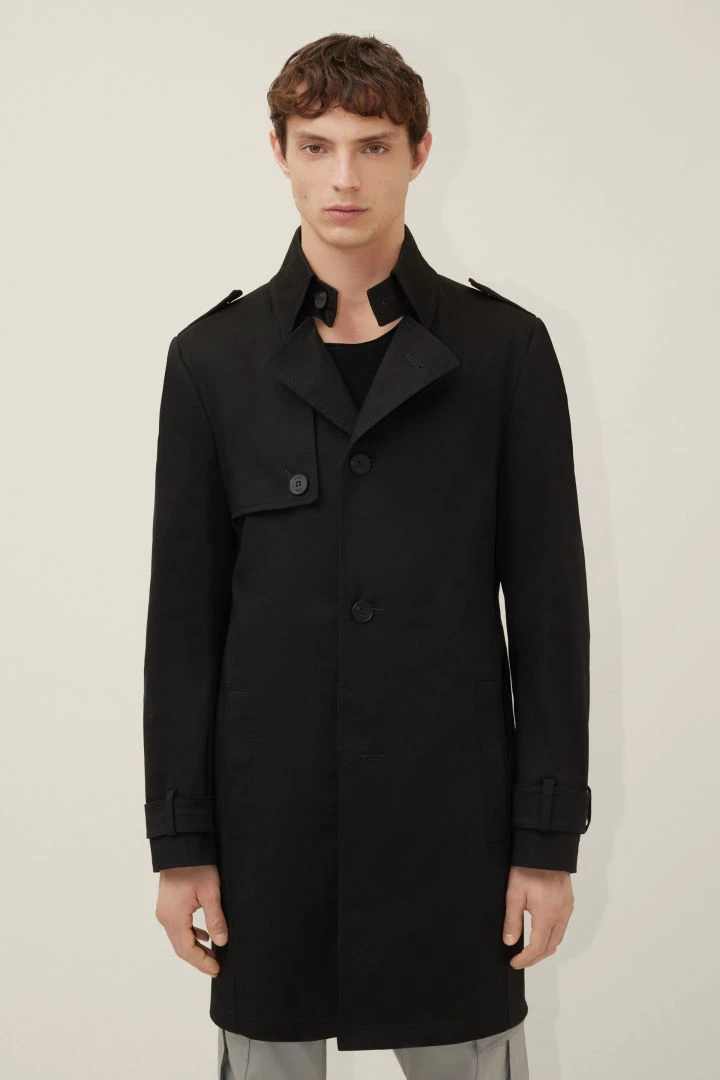DRYKORN Trenchcoat In Baumwoll-Twill Schwarz 3 DRYKORN Trenchcoat In Baumwoll-Twill Schwarz