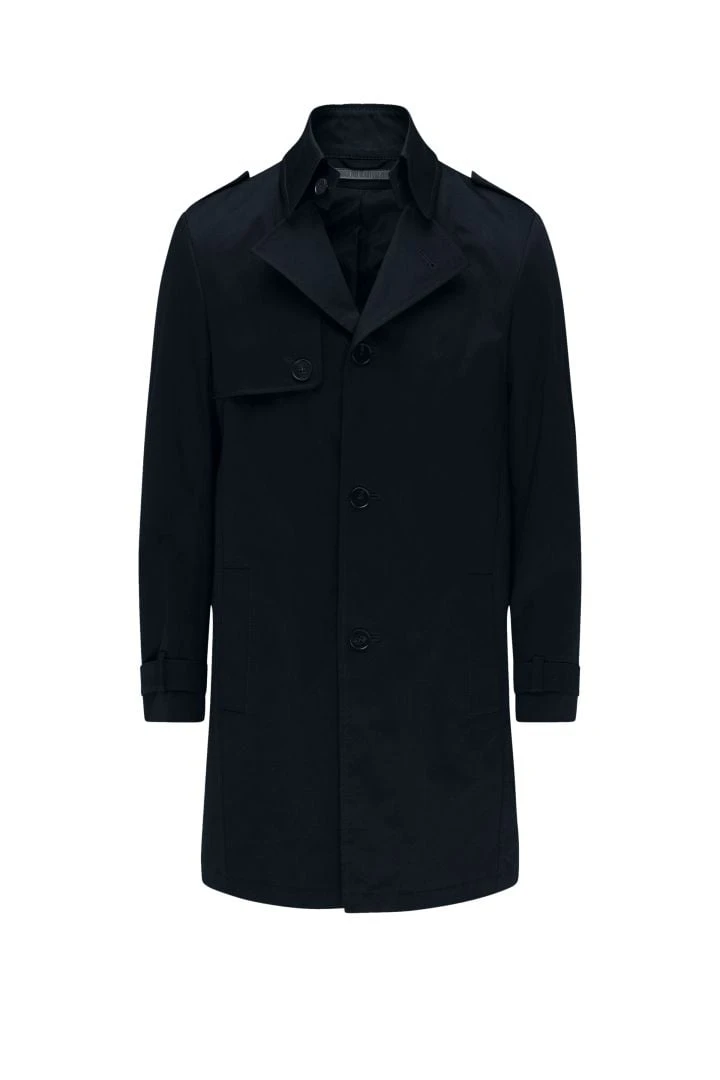 DRYKORN Trenchcoat In Baumwoll-Twill Schwarz 7 DRYKORN Trenchcoat In Baumwoll-Twill Schwarz - Image 5