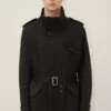 DRYKORN Military Trenchcoat Schwarz