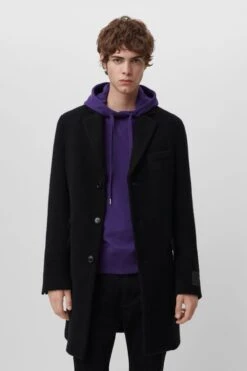 Teddy Blazermantel Schwarz