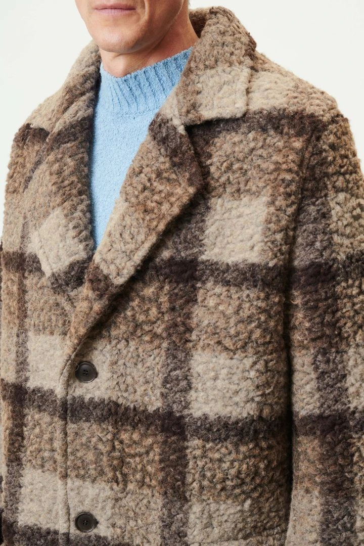 DRYKORN Reversmantel In Voluminösem Italienischen Woll-Mix Braun 6 DRYKORN Reversmantel In Voluminösem Italienischen Woll-Mix Braun - Image 4