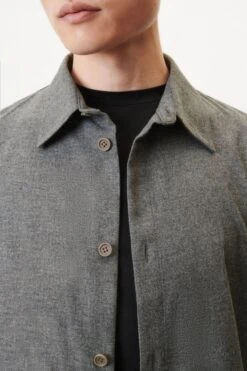 DRYKORN Relaxed Fit Hemd Mit Tunnelzug Am Saum In Softem Woll-Flanell Grau -Drykorn Geschäft 10 47 120182 47344 SILAG 6310 04 0fac15d8ec5bdfb581cab1ae5981ea50712ddf43 720x1080